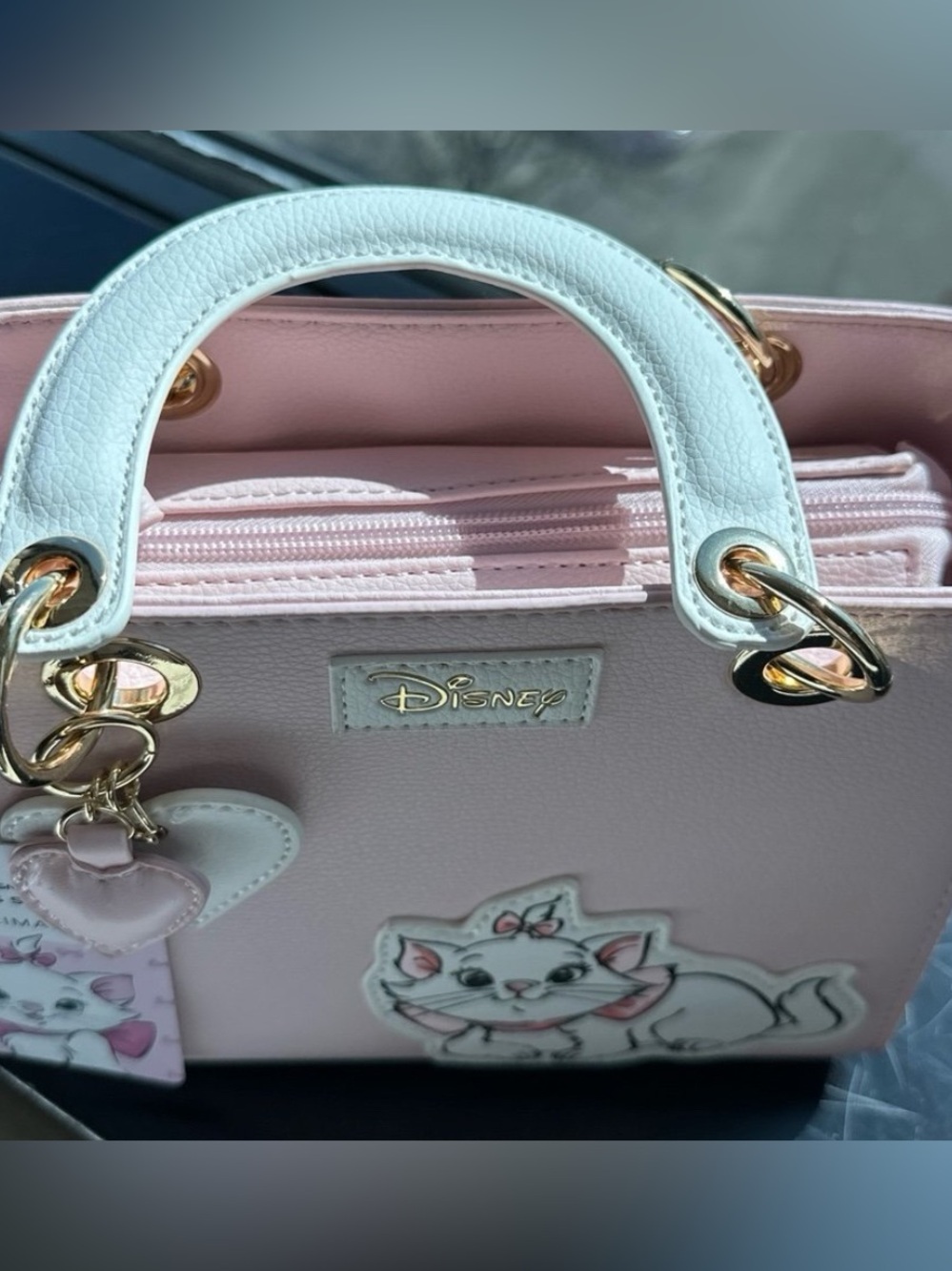 Disney Classic Pink Tote Bag with Marie Cat Accent - Picture 2 of 5